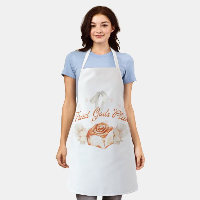 Trust God's Plan - Cinnamon Roll Apron  (Worn)