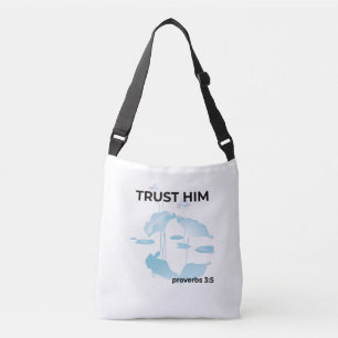 Trust Him Tote Bag Proverbs 3:5 Christian Bag