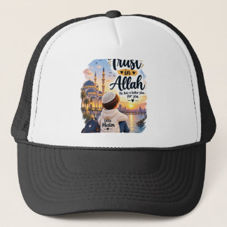 Trust in Allah Trucker Hat - Islamic Faith Cap