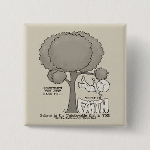 Trust in Faith 15 Cm Square Badge
