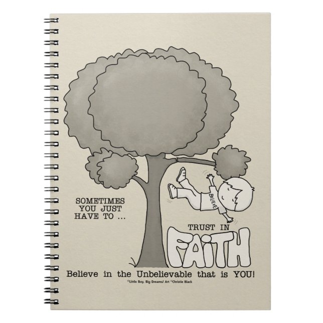 Trust in Faith Spiral Notebook (Front)