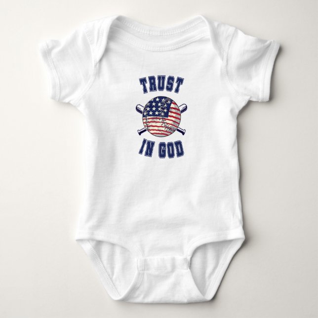 Trust in God Baby Bodysuit (Front)
