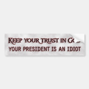 Trust in God Bumper Sticker