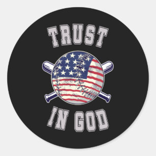 Trust in God Classic Round Sticker
