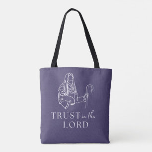 Trust In The Lord   Birthday Gift Christmas Indigo Tote Bag