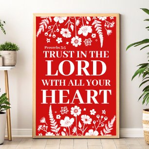 Trust in the Lord Christian Wall Art Print