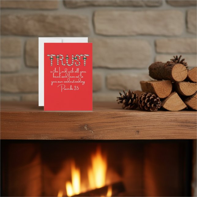 Trust in the Lord Christmas Personalised Card (Creator Uploaded)