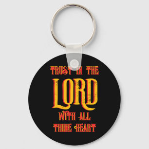 Trust in the LORD Custom Name  Key Ring