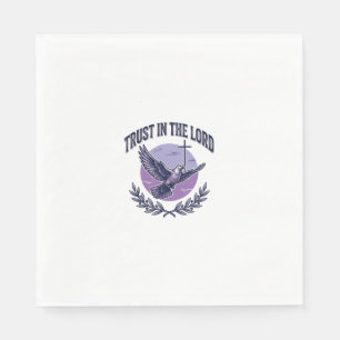 Trust in the Lord Dove Christian T-Shirt Design_1 Napkin