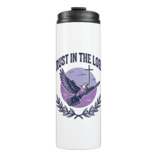 Trust in the Lord Dove Christian T-Shirt Design_1 Thermal Tumbler