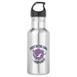 Trust in the Lord Dove Christian T-Shirt Design (2 532 Ml Water Bottle