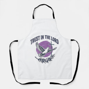 Trust in the Lord Dove Christian T-Shirt Design (2 Apron