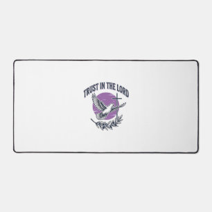 Trust in the Lord Dove Christian T-Shirt Design (2 Desk Mat