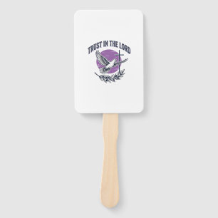 Trust in the Lord Dove Christian T-Shirt Design (2 Hand Fan