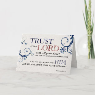 Trust in the Lord Encouragement Card