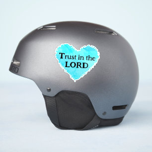 Trust In The Lord Fish Leaves Purple Teal Grey
