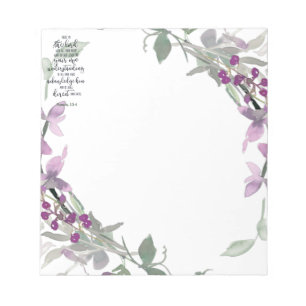 Trust in the Lord floral  Notepad