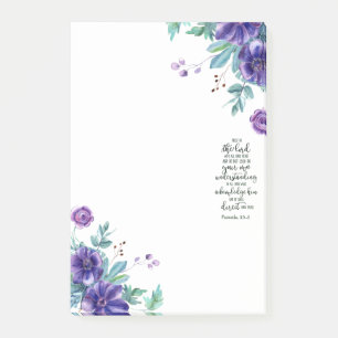 Trust in the Lord floral Post-it Notes
