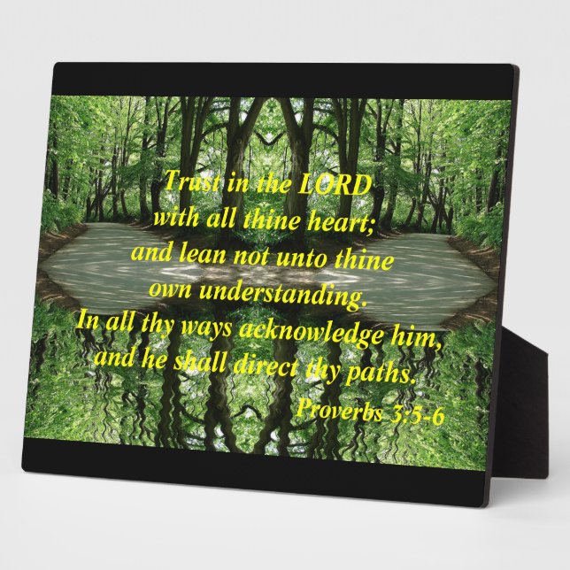 Trust in the Lord Plaque (Side)