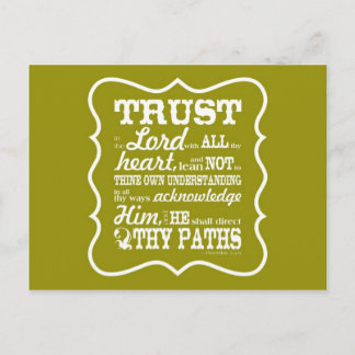 Trust in the Lord Postcard
