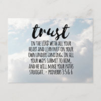 Trust in the Lord Proverbs 3:5-6