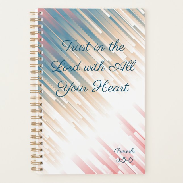Trust in the Lord Rainbow Business Planner (Front)