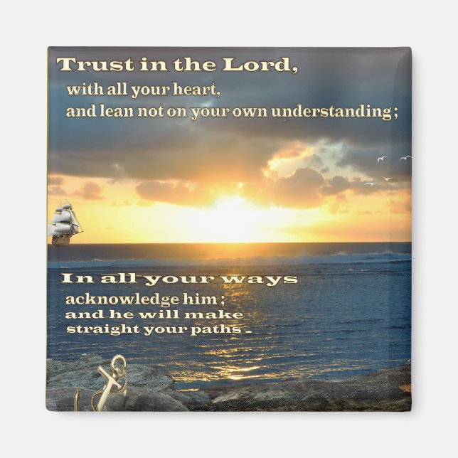 Trust in the Lord Scripture Magnet (Front)