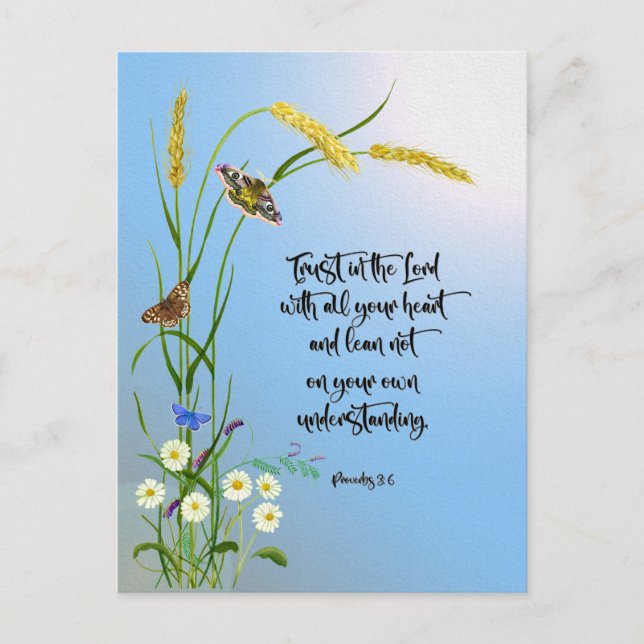 Trust in the Lord with all your heart Postcard (Front)