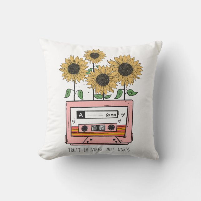 Trust In Vibes Not Words Cushion (Front)