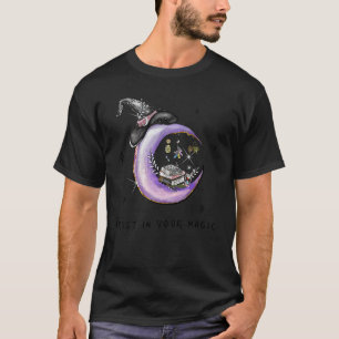Trust in Your Magic Moon Witchy Vibes Halloween Wi T-Shirt