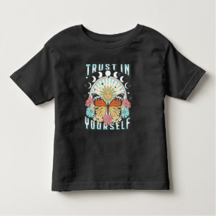Trust in Yourself Celestial Sun and Butterfly Toddler T-Shirt