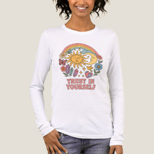 Trust in Yourself – Retro Psychedelic Sun & Moon Tri-Blend Shirt