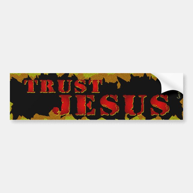 Trust Jesus Bumper Sticker (Front)