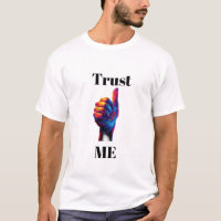 “Trust Me” Colourful Hand Gesture T-Shirt