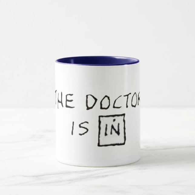 trust me doctor is in medical pun funny mug (Center)