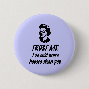 Trust Me - female 6 Cm Round Badge