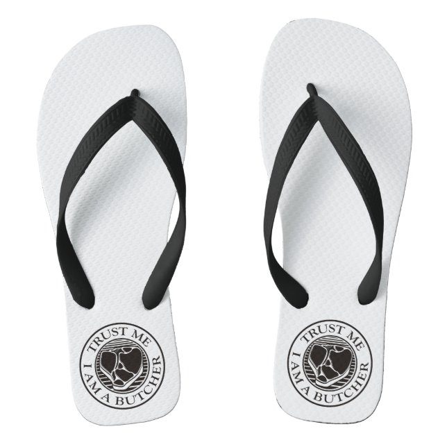 Trust me, I am a Butcher T-bone Jandals (Footbed)