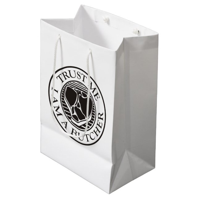 Trust me, I am a Butcher T-bone Medium Gift Bag (Front Angled)
