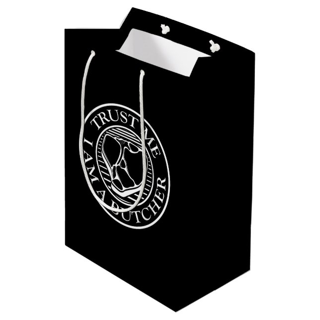 Trust me, I am a Butcher T-bone Medium Gift Bag (Back Angled)
