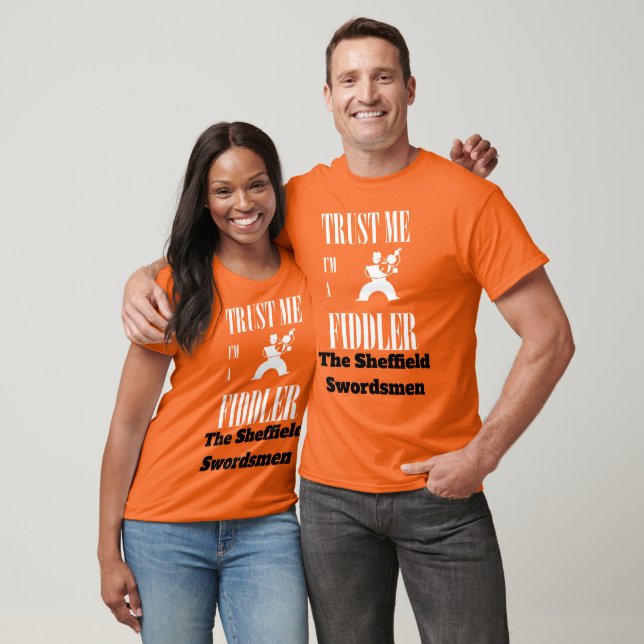 Trust Me I Am A Fiddler White Design T-Shirt (Unisex)