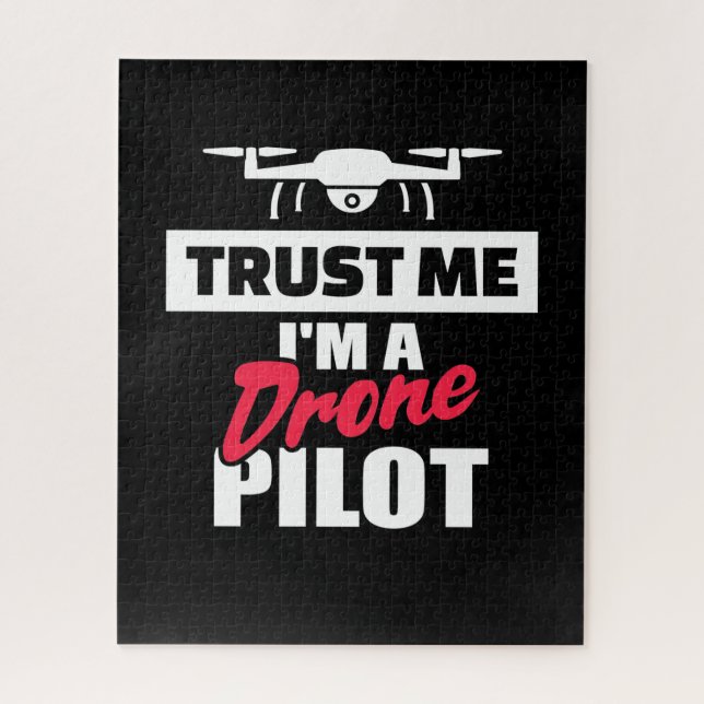 Trust Me I Am Drone Pilot Jigsaw Puzzle (Vertical)