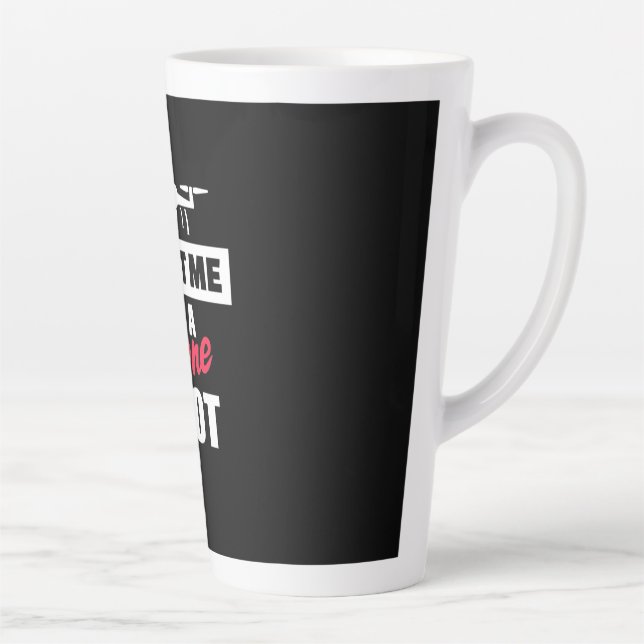 Trust Me I Am Drone Pilot Latte Mug (Right)
