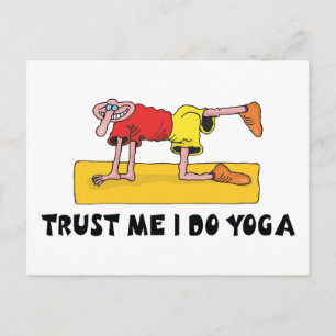 Trust Me I Do Yoga Gift Postcard