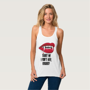 Trust Me I don't bite Kisses ? Funny Halloween top