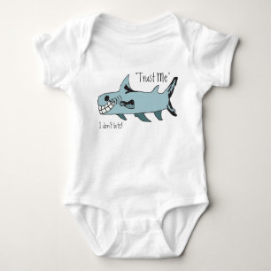 Trust Me..I Don't Bite Shark Baby Bodysuit