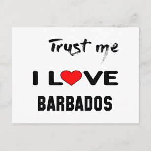 Trust me I love Barbados. Postcard