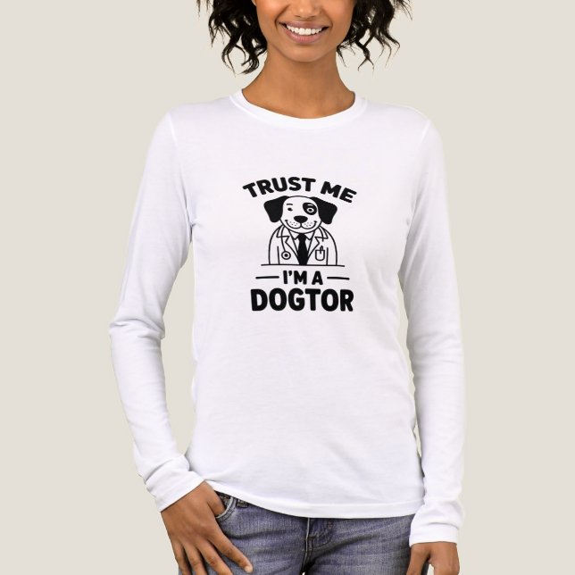 Trust Me I’m a Dogtor Tri-Blend Shirt (Front)