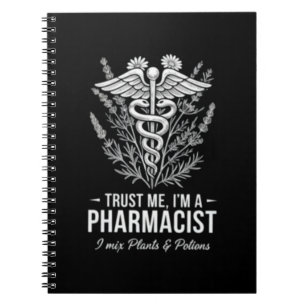 Trust Me I’m a Pharmacist Vintage Apothecary Notebook