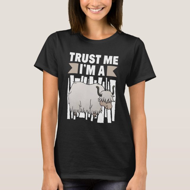Trust Me I`m A Yak Kids Yak T-Shirt (Front)