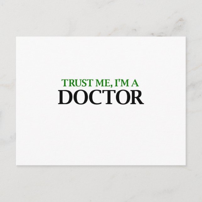 Trust Me, I'm A Doctor Postcard (Front)